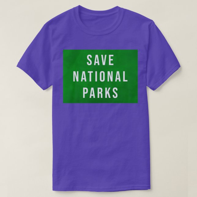 Camiseta Salvar Parques Nacionais (Frente do Design)