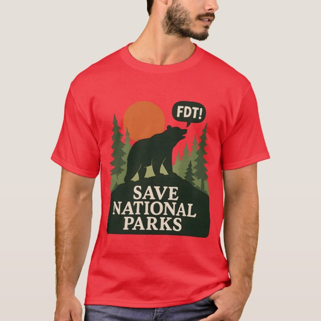Camiseta Salvar Parques Nacionais FDT (Frente)
