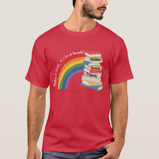 Camiseta Salvar PBS Lendo arco-íris