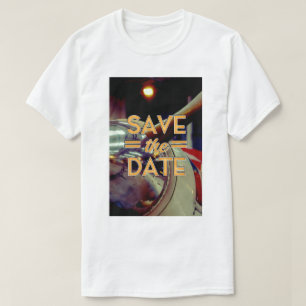 Camiseta Salvar plano de proteção de data de vintage