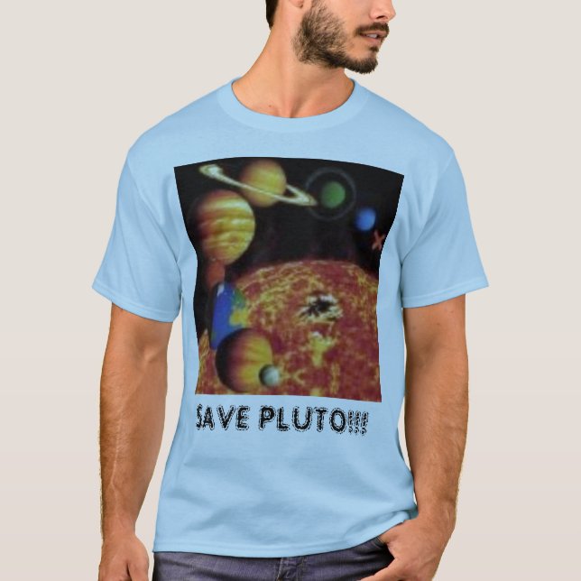 CAMISETA SALVAR PLUTO!!! (Frente)