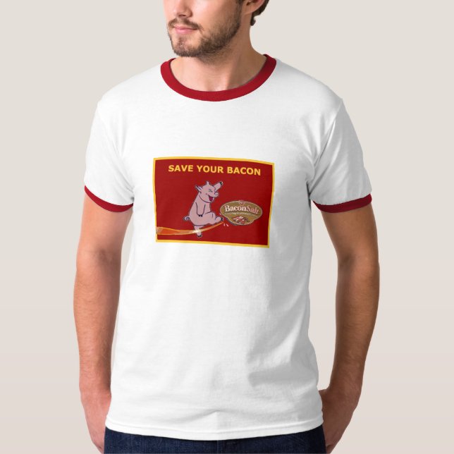 Camiseta Salvar seu bacon (Frente)
