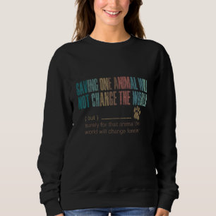 Camiseta Salvar Um Animal Não Mudará O Mundo - Animal