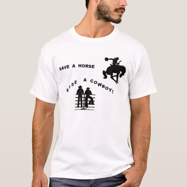Camiseta Salvar um cavalo… (Frente)