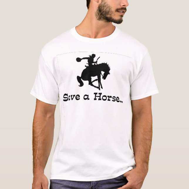 Camiseta salvar um cavalo… (Frente)