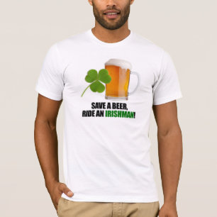 Camiseta Salvar um passeio da cerveja um Irlandês!