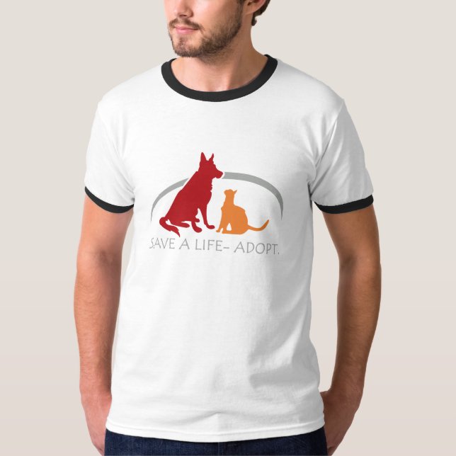 Camiseta salvar uma adoção (Frente)