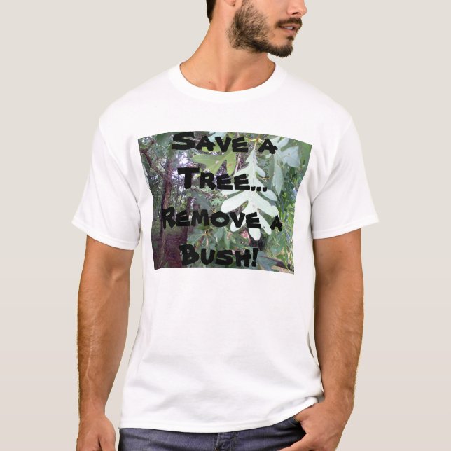 Camiseta Salvar uma árvore (Frente)