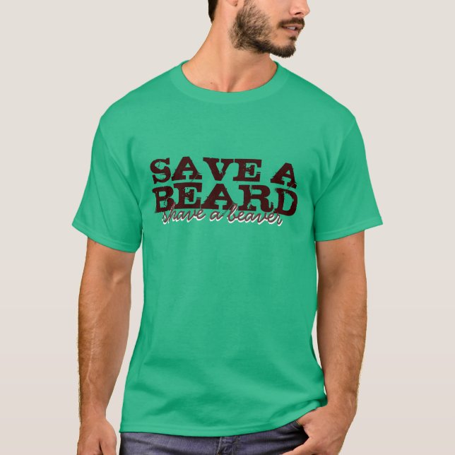 Camiseta Salvar uma barba (Frente)
