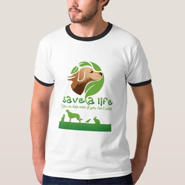 Camiseta salvar uma vida (Frente)