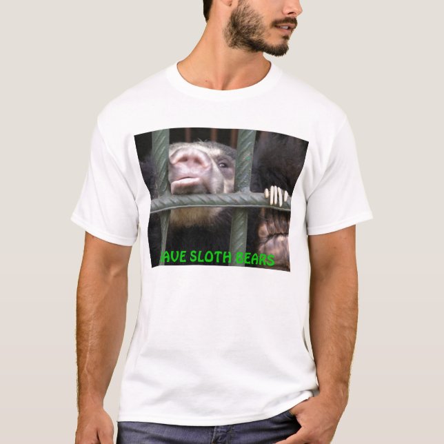 CAMISETA SALVAR URSOS DE PREGUIÇA (Frente)