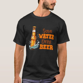Camiseta Salvar Vintagem de Beer Beer Água