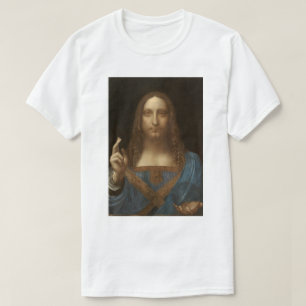 Camiseta Salvator Mundi por Leonardo da Vinci