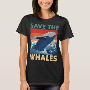 Camiseta Salve a baleia vigiando a vida marinha