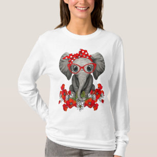 Camiseta Salve a Elefante Elefante mãe arco vermelha