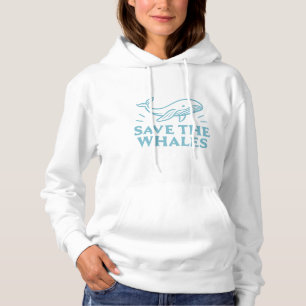 Camiseta Salve a estética retrô fofa das baleias