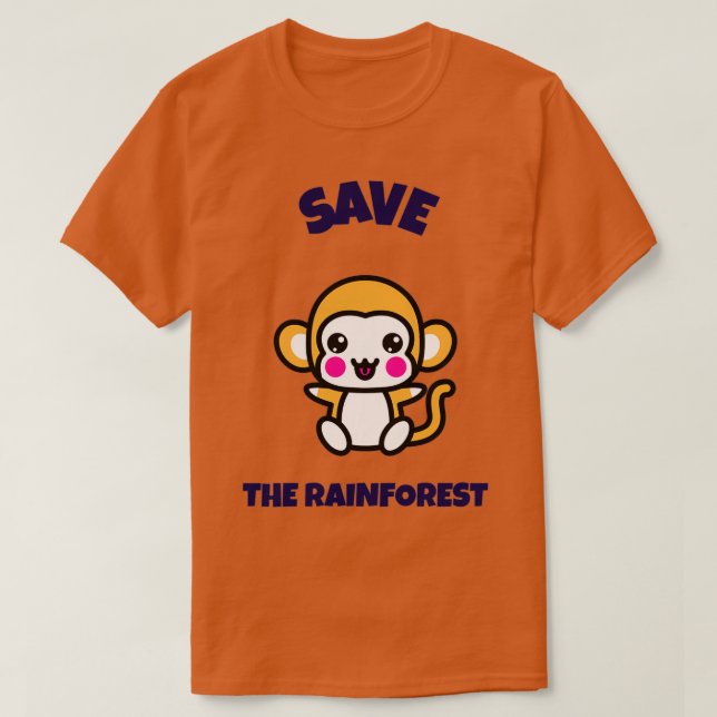 Camiseta Salve a Floresta Tropical (Frente do Design)