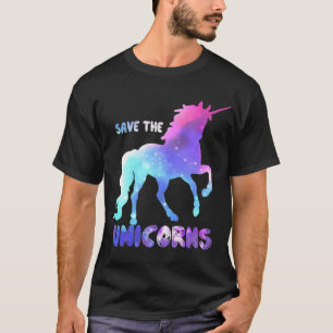 Camiseta Salve a garota dos unicórnios engraçada