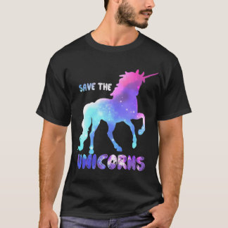 Camiseta Salve a garota dos unicórnios engraçada