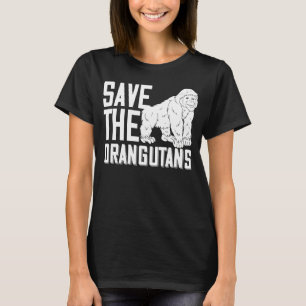 Camiseta Salve a Ilha do Macaco Bebê Orangutans