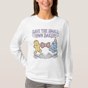 Camiseta Salve a Padaria da Pequena Cidade Elegante Pastel