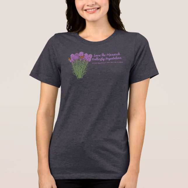 Camiseta Salve a População de Borboletas Monarca (Frente)