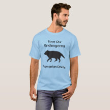 Salve a Silhueta Negra do Diabo Tasmânico Ameaçado