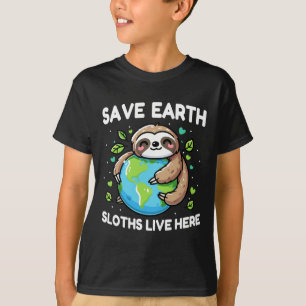 Camiseta Salve a Terra Design de Lama - Engraçado Dia da Te