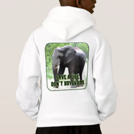 Camiseta Salve a vida de um elefante, não Comprar Ivory Hoo