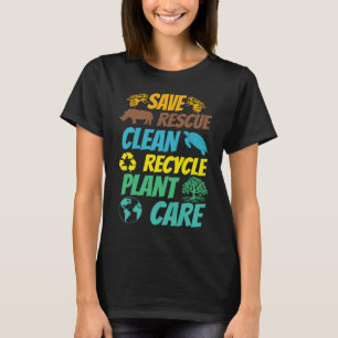 Camiseta Salve Abelhas Resgate Animais Plástico Reciclado T
