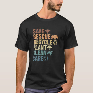 Camiseta Salve Abelhas Salvando Animais Reciclar Dia Plást
