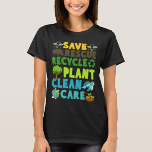 Camiseta Salve Abelhas Salvando Animais Reciclar Dia Plásti