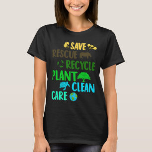 Camiseta Salve Abelhas Salvando Animais Reciclar Dia Plásti