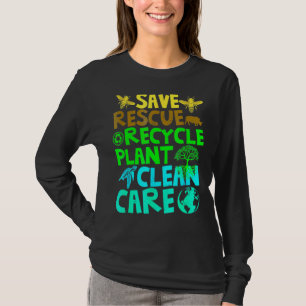 Camiseta Salve Abelhas Salvando Animais Reciclar Plastict E