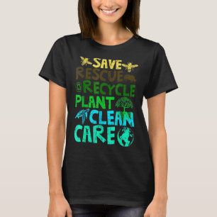 Camiseta Salve Abelhas Salvando Animais Reciclar Plastict E