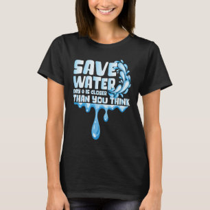 Camiseta Salve Água Dia 0 É Mais Perto Dia Mundial Da Água