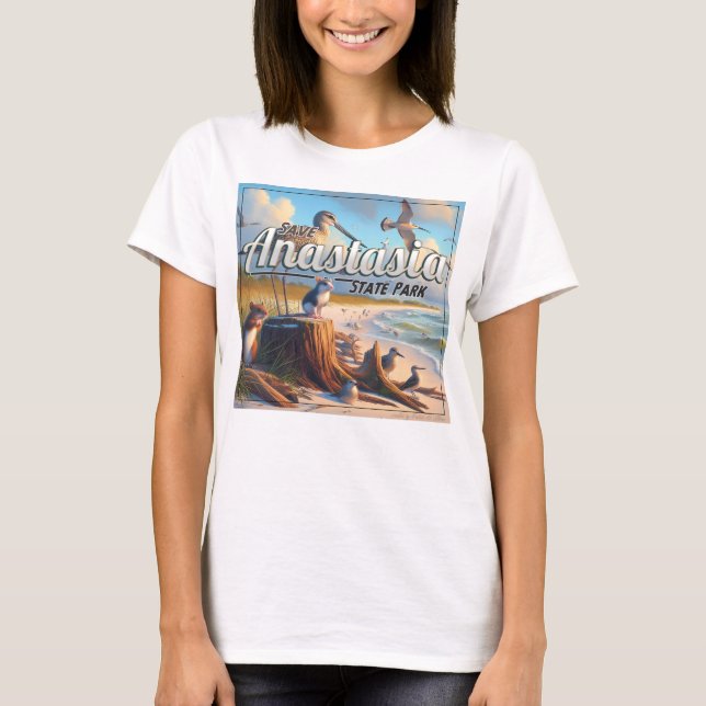 Camiseta Salve Anastasia estadual Park-mulheres (Frente)