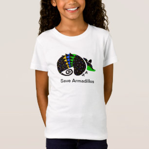 Camiseta Salve ARMADILLOS - Animal ameaçado - Brasil