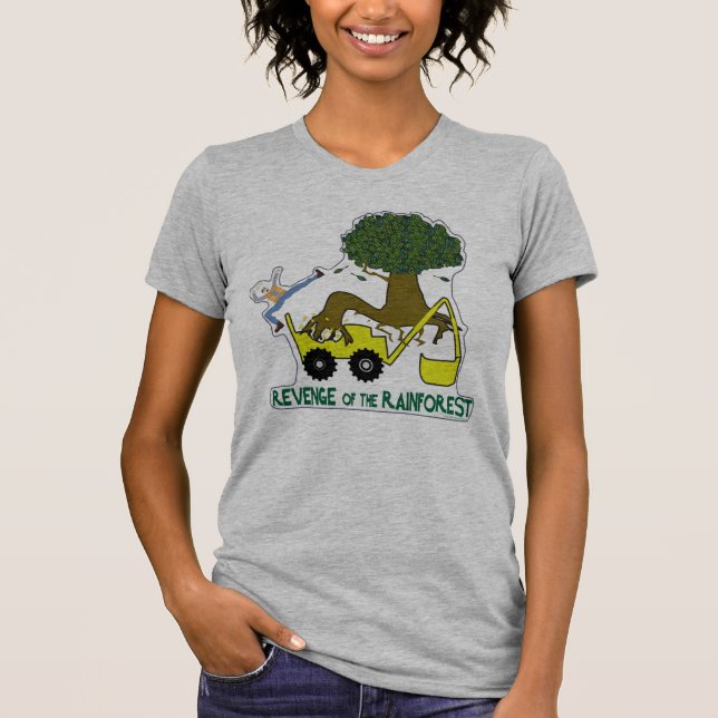 Camiseta Salve árvores de plantas da floresta tropical Terr (Frente)