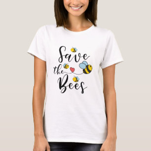 Camiseta Salve as Abelhas Bonitas e Abelhas Adoráveis
