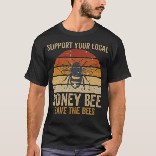 Camiseta Salve As Abelhas Mel Apoio Ao Guardião Local