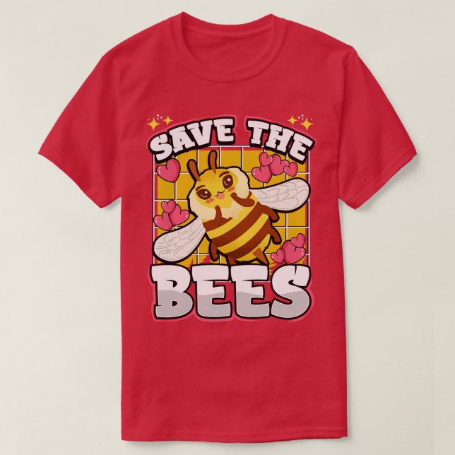 Camiseta Salve As Abelhas Salve O Ambiente (Frente do Design)