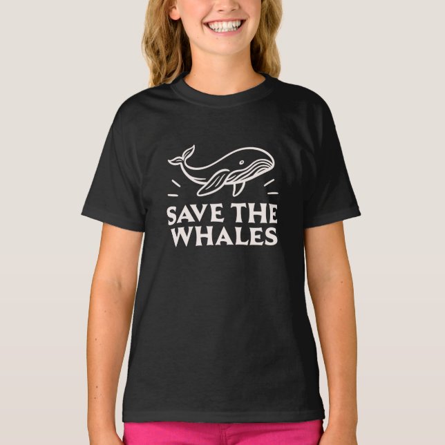 Camiseta Salve as baleias (Frente)