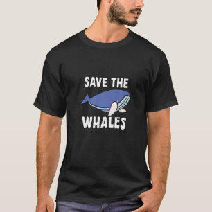 Camiseta Salve As Baleias Oceano Mar Baleia