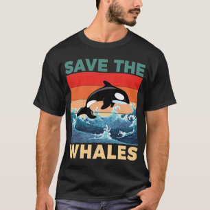 Camiseta Salve as baleias salvando nossos oceanos