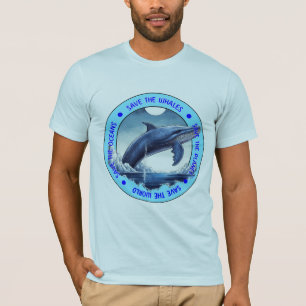 Camiseta Salve as baleias, salve o oceano, salve o meio amb