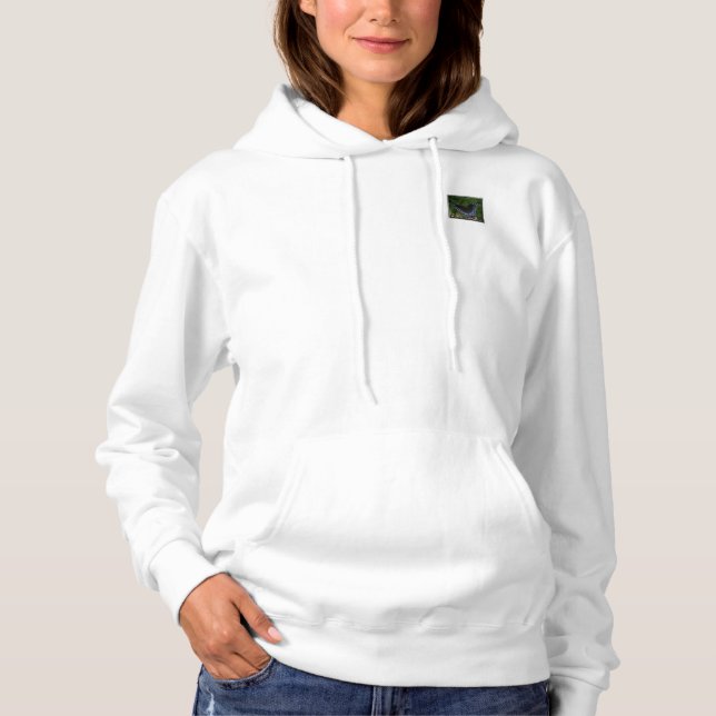 Camiseta Salve as borboletas Hoodie (Tamanho feminino) (Frente)