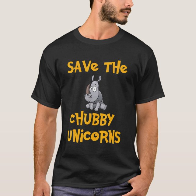 Camiseta Salve as Crianças do Chubby Unicorns (Frente)