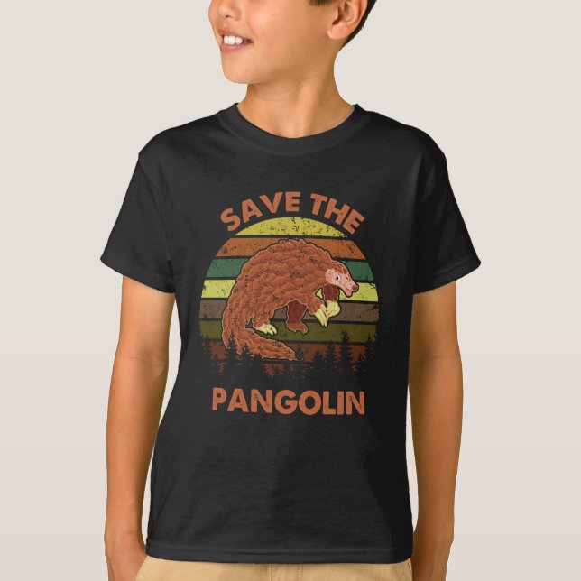 Camiseta Salve As Pangolinas Engraçadas E Bonitas Donativos (Frente)
