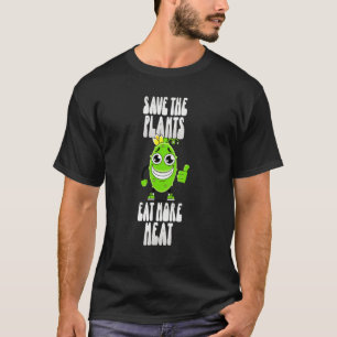 Camiseta Salve as Plantas coma mais Carne Anti Vegano 4